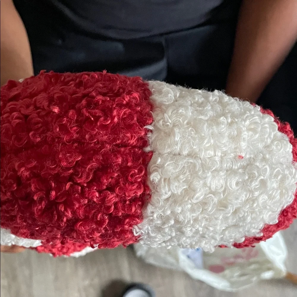 Festive Red and White Candy Cane Plush